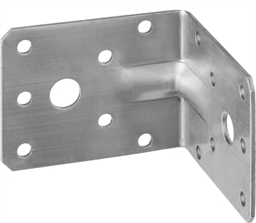 ЗУБР  УНКУ-2.0, 55 x 70 x 70 x 2 мм, усиленный нержавеющий крепежный уголок, Профессионал (310516-55) 310516-55