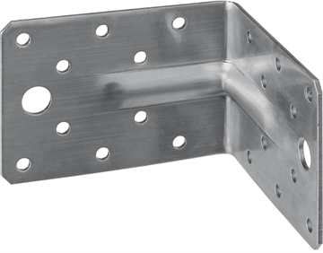 ЗУБР  УНКУ-2.0, 65 x 90 x 90 x 2 мм, усиленный нержавеющий крепежный уголок, Профессионал (310516-65) 310516-65