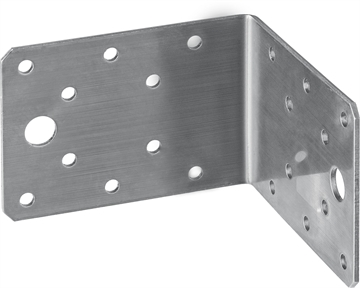 ЗУБР  НКУ-2.0, 65 x 90 x 90 x 2 мм, нержавеющий крепежный уголок, Профессионал (310526-65) 310526-65