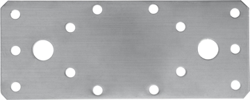 ЗУБР  НКП-2.0, 140 x 55 x 2 мм, нержавеющая крепежная пластина, Профессионал (310636-140) 310636-140