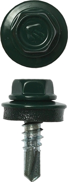 ЗУБР  СКМ 6005, 19 х 5.5 мм, зелёный насыщ., 500 шт, кровельный саморез, Профессионал (4-300315-55-019-6005) 4-300315-55-019-6005