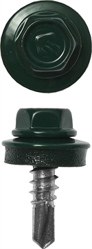 ЗУБР  СКМ 6005, 25 х 5.5 мм, зелёный насыщ., 420 шт, кровельный саморез, Профессионал (4-300315-55-025-6005) 4-300315-55-025-6005