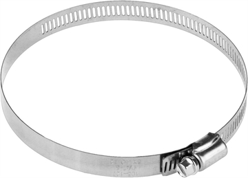 ЗУБР  НХ-12П, 105 - 127 мм, просечная лента 12.7 мм, 2 шт, нержавеющий хомут, Профессионал (37815-105-127-2) 37815-105-127-2