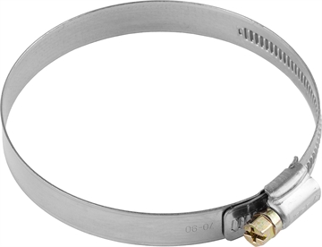 ЗУБР  НХ-12Н, 35 - 50 мм, накатная лента 12 мм, 100 шт, нержавеющий хомут, Профессионал (37822-35-50-100) 37822-35-50-100