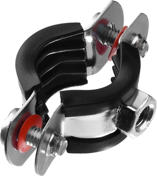 ЗУБР  1/2″, цинк, 10 шт, трубный хомут с гайкой (37850-20-24) 37850-20-24