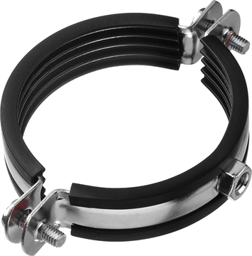 ЗУБР  2 1/2″, цинк, 6 шт, трубный хомут с гайкой (37850-75-80) 37850-75-80