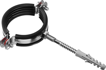 ЗУБР  2″, цинк, 1 шт, трубный хомут с сантехнической шпилькой и дюбелем (37866-59-65) 37866-59-65