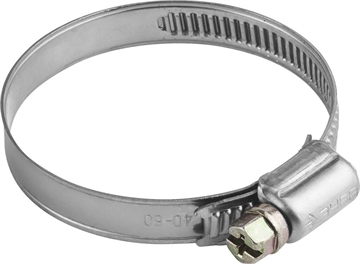 ЗУБР  НХ-9Н, 40 - 60 мм, накатная лента 9 мм, 5 шт, нержавеющий хомут, Профессионал (3787-40-60) 3787-40-60