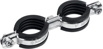 ЗУБР  1″, цинк, 8 шт, двойной трубный хомут (37890-32-37) 37890-32-37