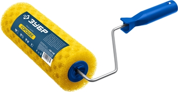 ЗУБР  ГОРОШЕК, 80 х 240 мм, бюгель 6 мм, структурный поролон, для водоэмульсионных, акриловых красок и эмали, малярный валик (0369-24) 0369-24_z01