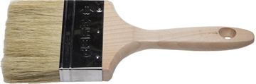 ЗУБР  УНИВЕРСАЛ, 100 мм, 4″, светлая натуральная щетина, деревянная ручка, все виды ЛКМ, плоская кисть (01005-100) 01005-100