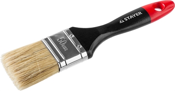 STAYER  Universal, 50 мм, 2″, светлая, натуральная щетина, деревянная ручка,  все виды ЛКМ, плоская кисть, Professional (0104-050) 0104-050