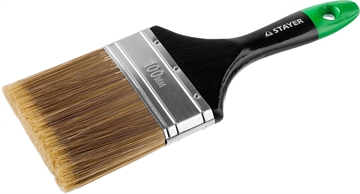 STAYER  UNIVERSAL-ARTEX, 100 мм, 4″, искусственная щетина, деревянная ручка, для высокотекучих ЛКМ, плоская кисть (0106-100) 0106-100