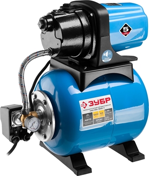 ЗУБР  1200 Вт, бак 20 л, автоматическая насосная станция, чугунный корпус (НАС-М3-1200-Ч) НАС-М3-1200-Ч