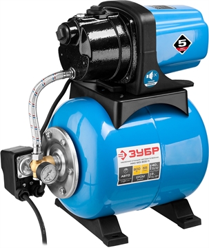 ЗУБР  800 Вт, бак 20 л, автоматическая насосная станция, чугунный корпус (НАС-М3-800-Ч) НАС-М3-800-Ч