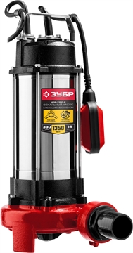 ЗУБР  1350 Вт, фекальный насос с режущим механизмом (НПФ-1350-Р) НПФ-1350-Р