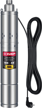 ЗУБР  1300 Вт, 155 м напор, скважинный винтовой насос, корпус из нержавеющей стали (НСВ-100-155) НСВ-100-155