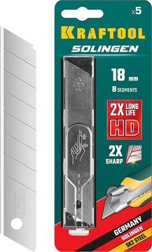 KRAFTOOL  18 мм, 5 шт, сегментированные лезвия (09605-18-S5) 09605-18-S5_z02