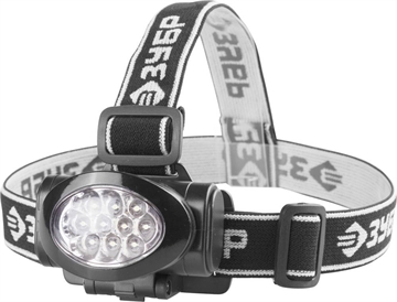 ЗУБР  МХ-100, 3 AAA, 100 Лм, 3 режима, налобный светодиодный фонарь (56438) 56438