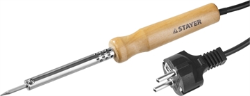 STAYER  MAXTerm, 40 Вт, конус, электропаяльник с деревянной рукояткой (55310-40) 55310-40