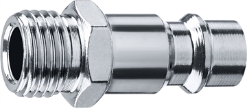 ЗУБР  1/4″M - рапид штуцер, переходник, Профессионал (64915-1/4) 64915-1/4