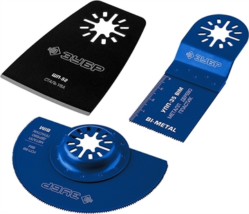 ЗУБР  НР-3 UniLock, OIS-хвост., 3 предм., набор насадок для реноватора, Профессионал (15571) 15571