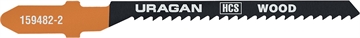 URAGAN  T119BO, T-хвост., фигурный рез,HCS, шаг 2 мм, 50 мм, 2 шт, полотна для лобзика (159482-2) 159482-2_z02