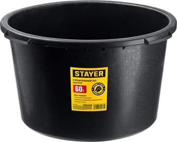 STAYER  STRONG, 60 л, круглый строительный таз (06098-60) 06098-60_z02