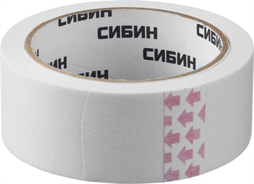 СИБИН  38 мм х 25 м, креповый, малярный скотч (12111-38) 12111-38_z01