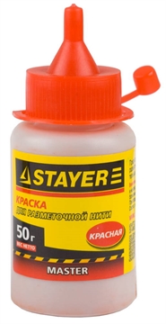STAYER  50 г, красная краска для малярных разметочных шнуров (0640-2) 0640-2_z01