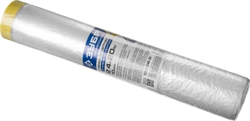 ЗУБР  20 м x 2.4 м, 10 мкм, HDPE, пленка укрывная с клейкой лентой, Профессионал (12250-240-20) 12250-240-20