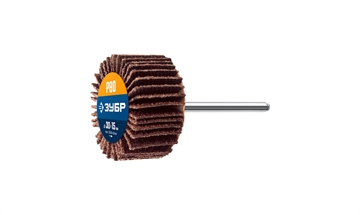 ЗУБР  d 30 x 15 мм, P80, на шпильке d 3.2 мм, круг шлифовальный лепестковый, Профессионал (36600-080) 36600-080_z01