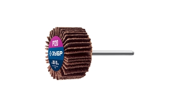 ЗУБР  d 30 x 15 мм, P120, на шпильке d 3.2 мм, круг шлифовальный лепестковый, Профессионал (36600-120) 36600-120_z01
