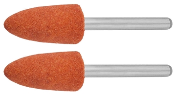 ЗУБР  2 шт, 9.5 x 19.0 х 3.2 мм, L 45 мм, P 120, набор абразивных шлифовальных конусов (35912) 35912