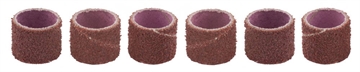ЗУБР  6 шт, 12.5 мм, L-12.7, P 80, набор абразивных шлифовальных втулок (35918) 35918