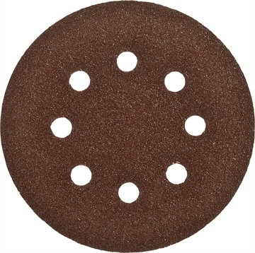 ЗУБР 125мм, 8 отв., Р80, 5 шт., круги шлифовальные из абразивной бумаги 35350-125-080 35350-125-080