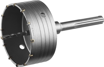 ЗУБР  125 мм, SDS - Plus, 12Т, коронка по бетону с державкой, Профессионал (2918-125) 2918-125