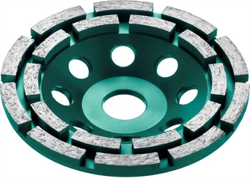 KRAFTOOL  Double, d 125 мм, двухрядная алмазная шлифовальная чашка, Профессионал (33369-125) 33369-125