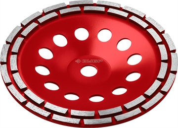 ЗУБР  d 230 мм, двухрядная алмазная шлифовальная чашка (33376-230) 33376-230