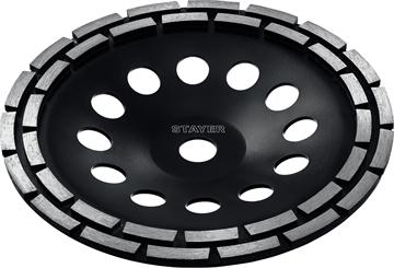 STAYER  Double, d 230 мм, двухрядная алмазная шлифовальная чашка (33381-230) 33381-230_z02