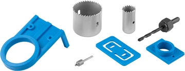 ЗУБР  7 предм., 54 мм, набор с пластиковыми шаблонами для врезания замков (2954-54-H7) 2954-54-H7