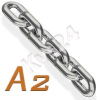 Цепь сварная короткозвенная А2 10X28 Kvs 108814