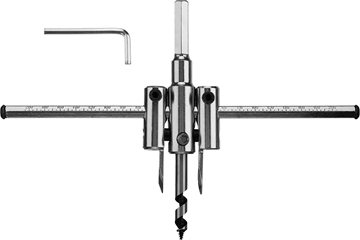 ЗУБР  d 30-200 мм, глубина реза 30 мм, регулируемое сверло по дереву (29440-200) 29440-200