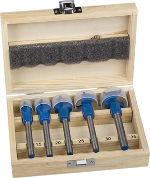ЗУБР  5 шт: 15-20-25-30-35 мм, твердосплавные резцы, набор композитных сверл форстнера (29945-H5) 29945-H5