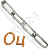 Цепь сварная длиннозвенная  оцинкованная DIN 763 d 8 мм Kvs 108891
