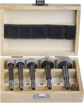 STAYER  Maxcut, 5 шт: 15-20-25-30-35 мм, набор сверл форстнера по дереву, ДСП (29985-H5) 29985-H5