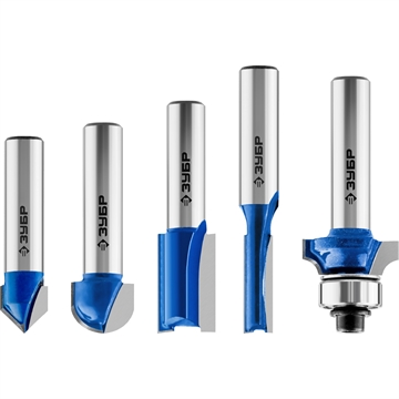 ЗУБР  5 шт, набор профильных фрез по дереву, Профессионал (28795-H5) 28795-H5