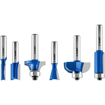 ЗУБР  6 шт, набор профильных фрез по дереву, Профессионал (28795-H6) 28795-H6