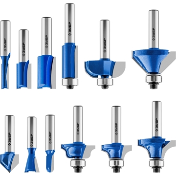ЗУБР  12 шт, набор профильных фрез по дереву, Профессионал (28796-H12) 28796-H12