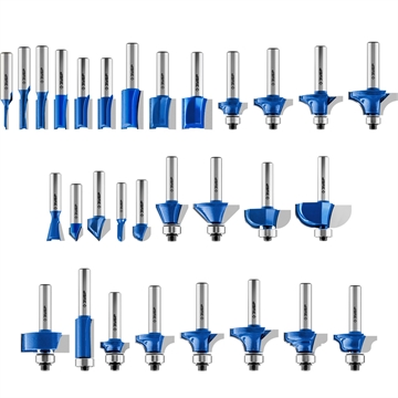 ЗУБР  30 шт, набор профильных фрез по дереву, Профессионал (28796-H30) 28796-H30